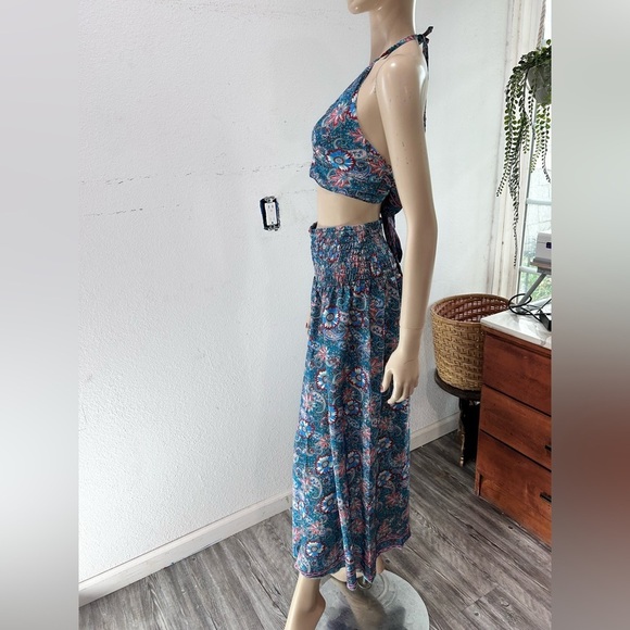 Bold & Beautiful silk pants & top floral print - Picture 1 of 16